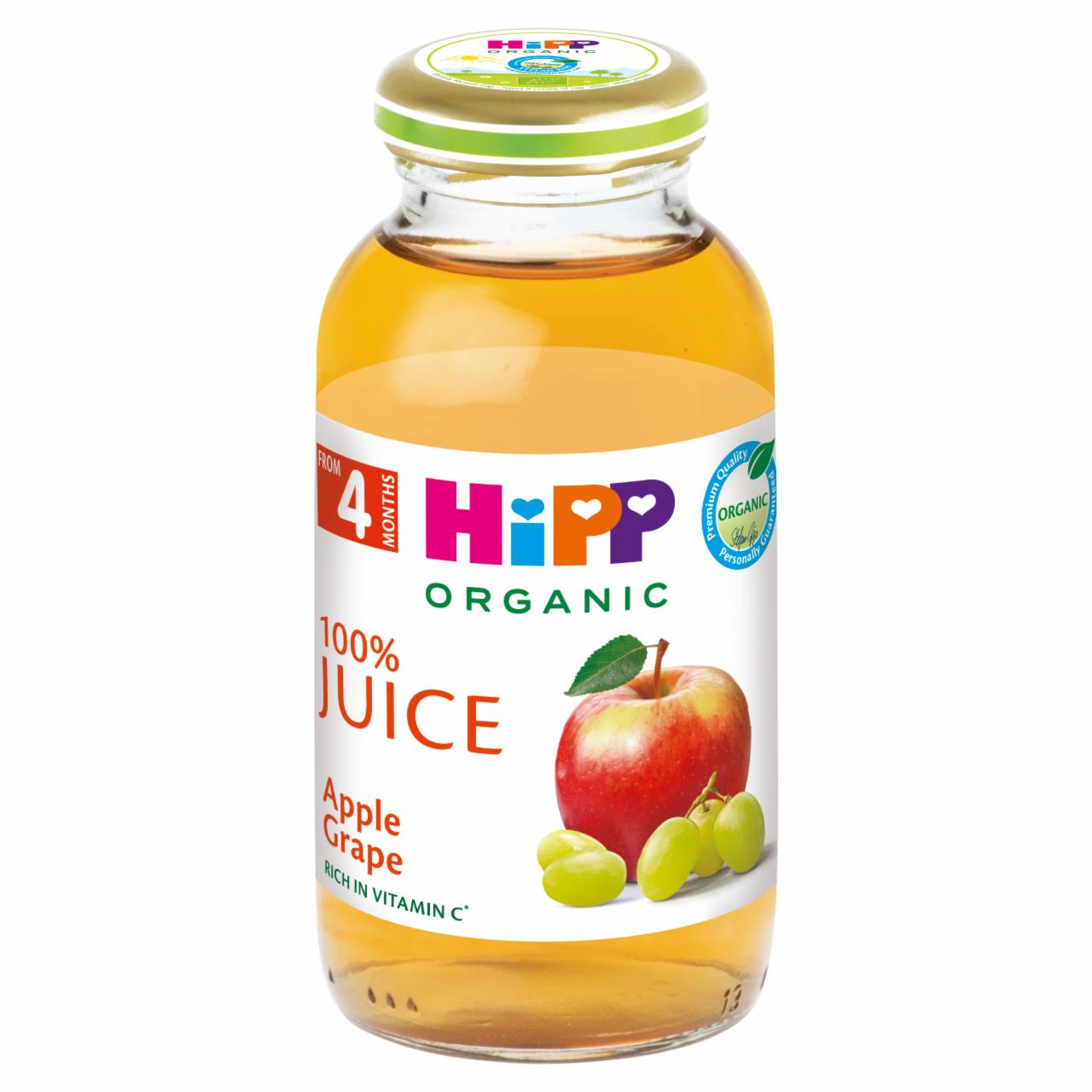 Képek - HiPP bio alma-szőlő gyümölcslé 4 hónapos kortól 0,2 l 