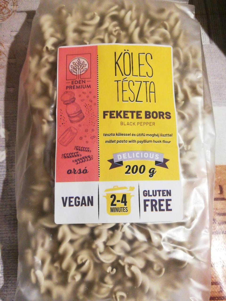 Képek - Fekete bors kölestészta Eden Premium