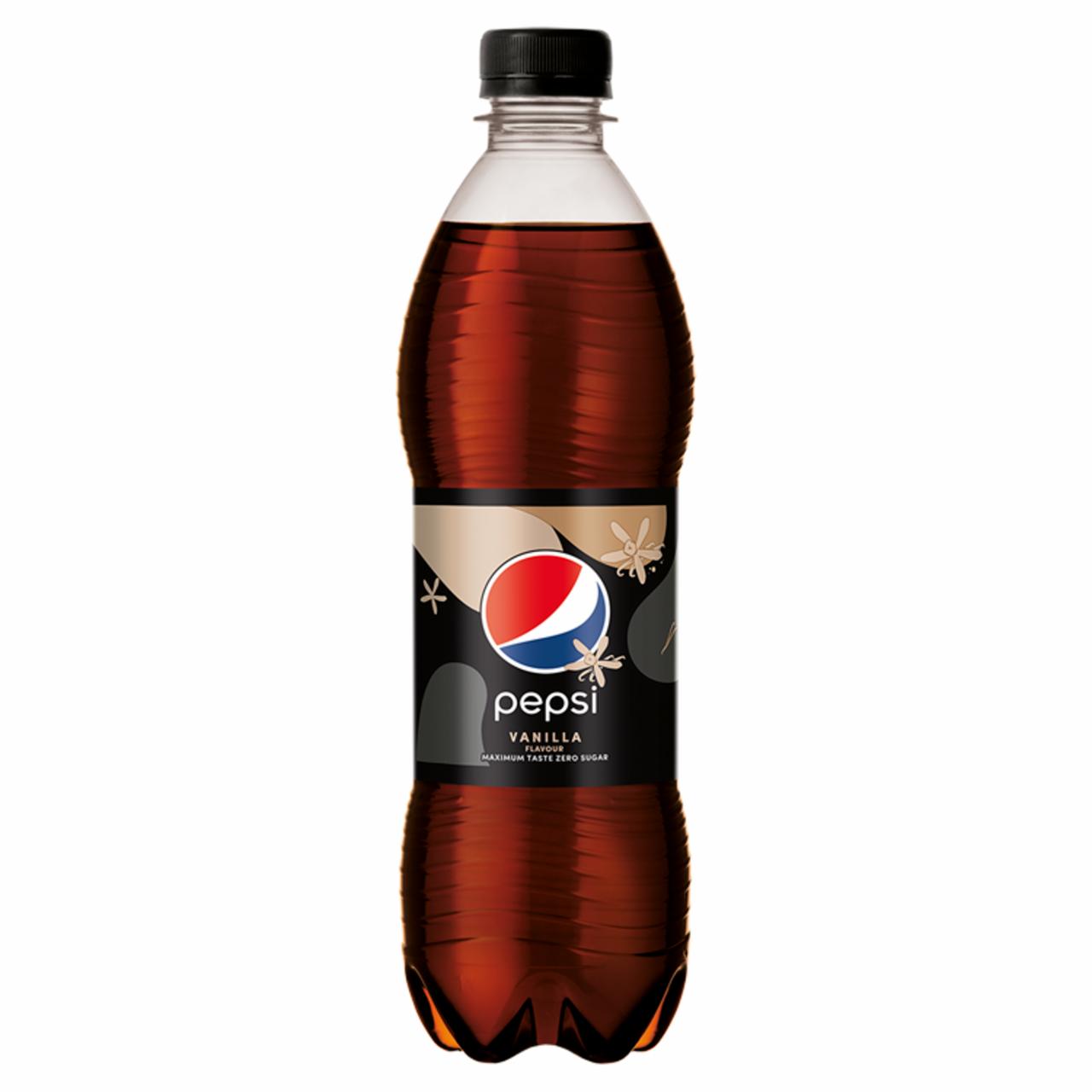 Képek - Pepsi colaízű energiamentes szénsavas üdítőital édesítőszerekkel vanília ízesítéssel 500 ml