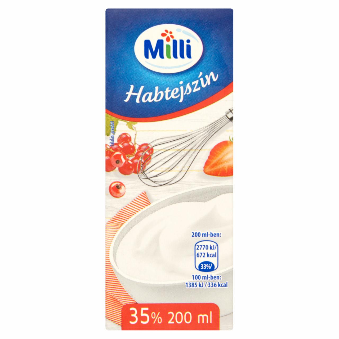 Képek - Milli UHT habtejszín 35% 200 ml