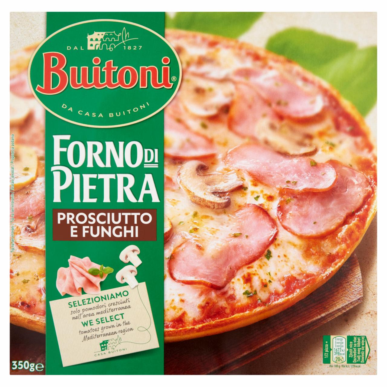 Képek - Buitoni Forno di Pietra gyorsfagyasztott sonkás-gombás pizza 350 g