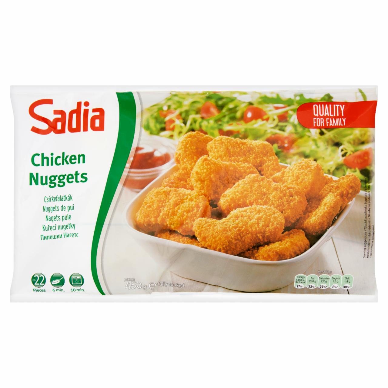 Képek - Sadia gyorsfagyasztott, elősütött, panírozott csirkefalatkák 450 g