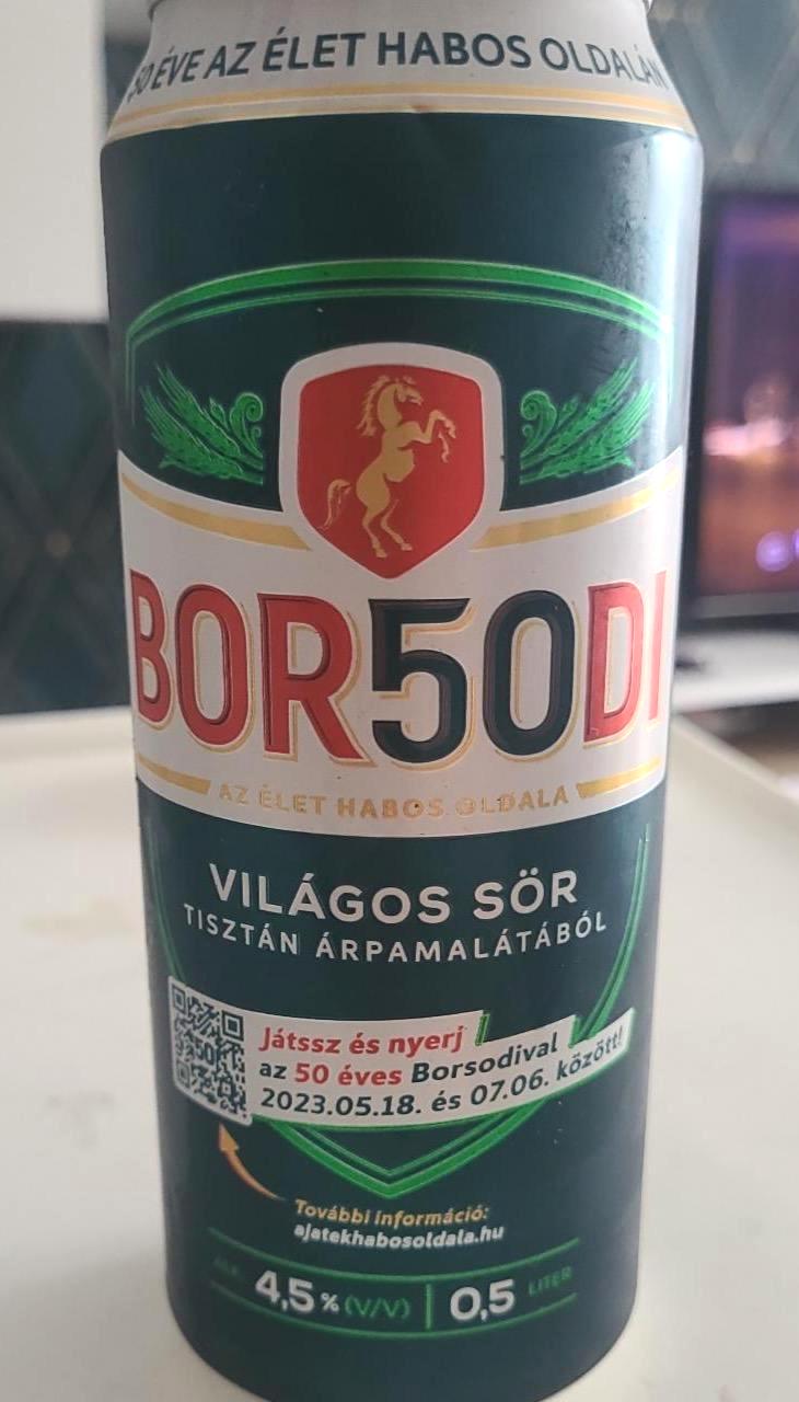 Képek - Borsodi világos sör 4,5%