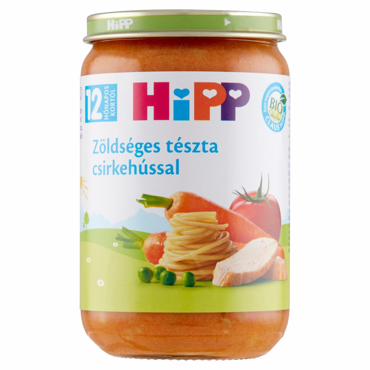 Képek - HiPP BIO zöldséges tészta csirkehússal bébiétel 12 hónapos kortól 220 g