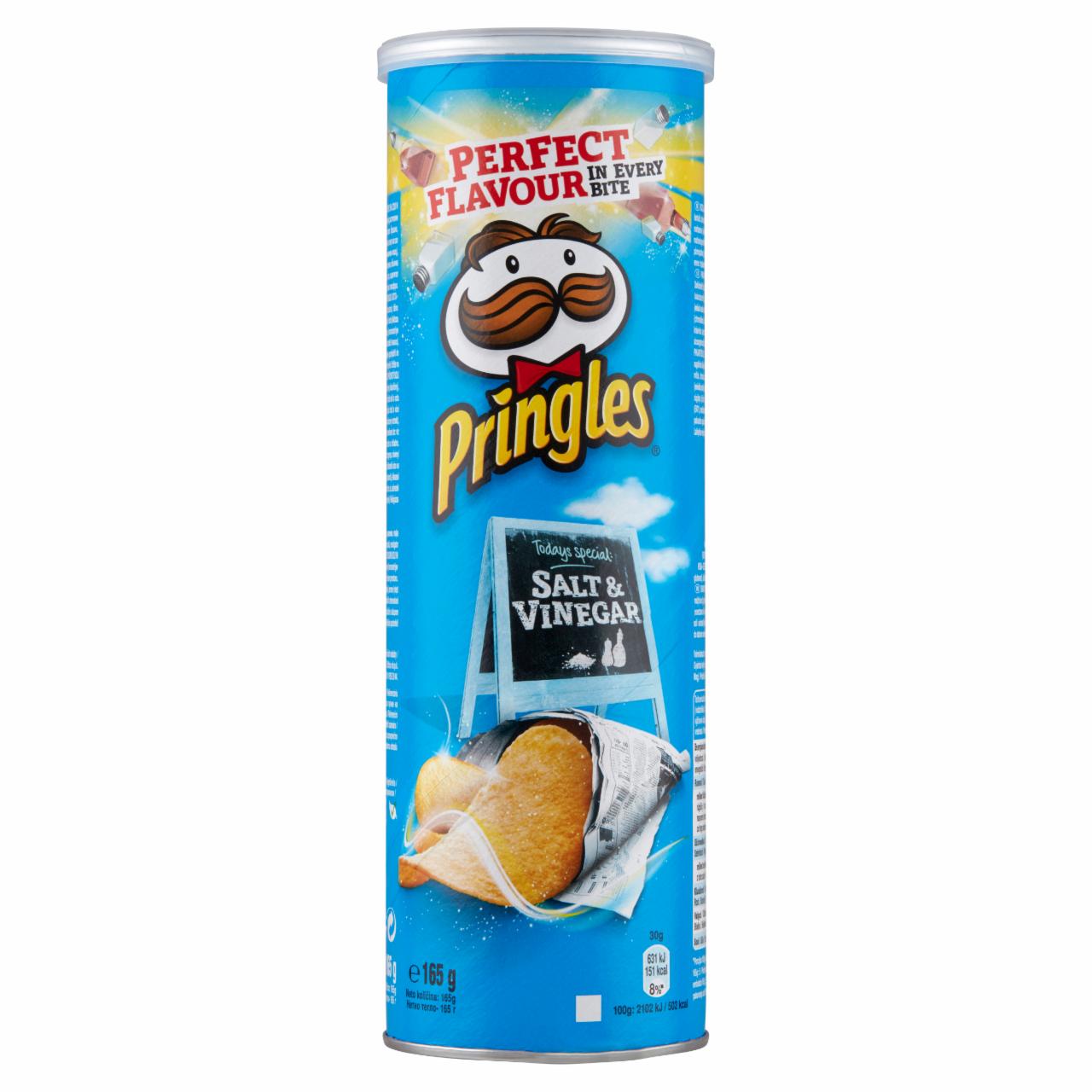 Képek - Pringles sós és ecetes ízesítésű snack 165 g