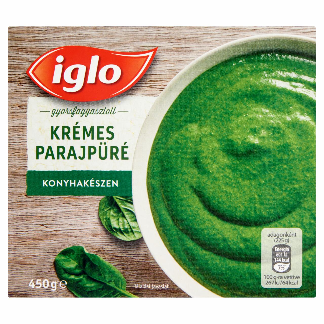 Képek - Iglo gyorsfagyasztott krémes parajpüré 450 g