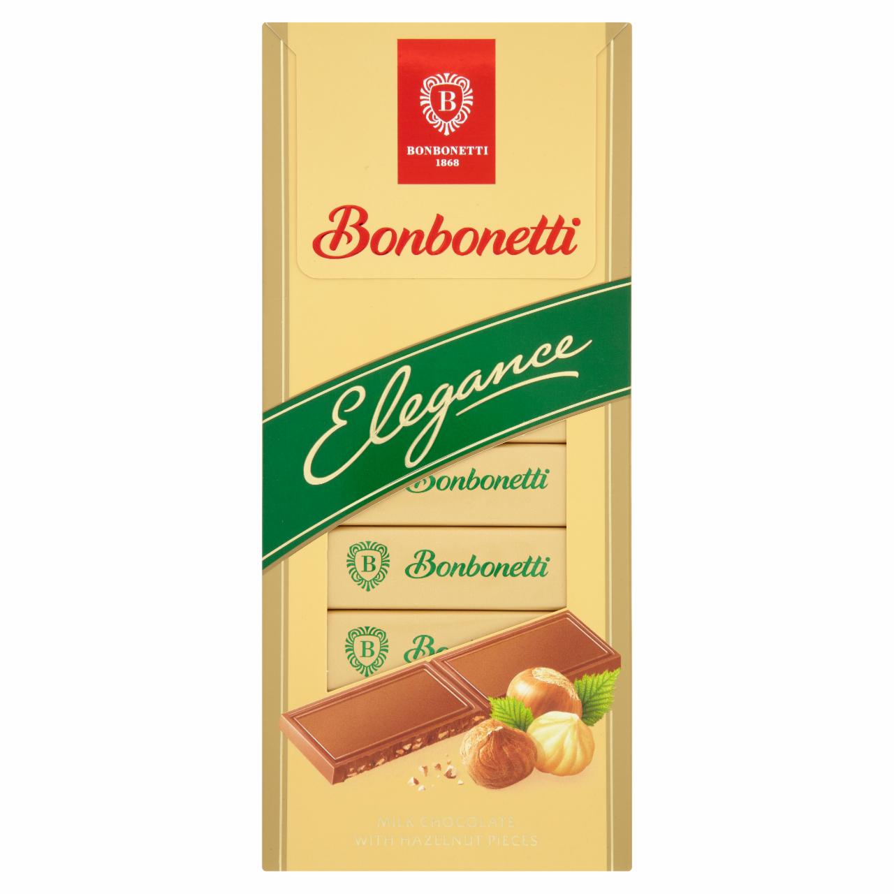 Képek - Bonbonetti Elegance tejcsokoládé aprított mogyoróval 100 g