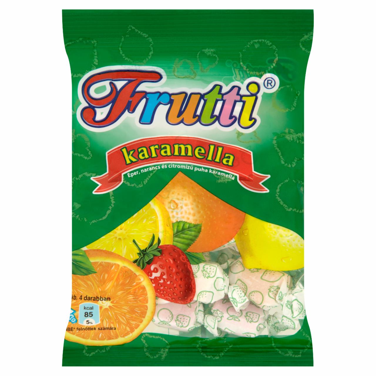 Képek - Frutti eper-, narancs-, és citromízű karamella 100 g