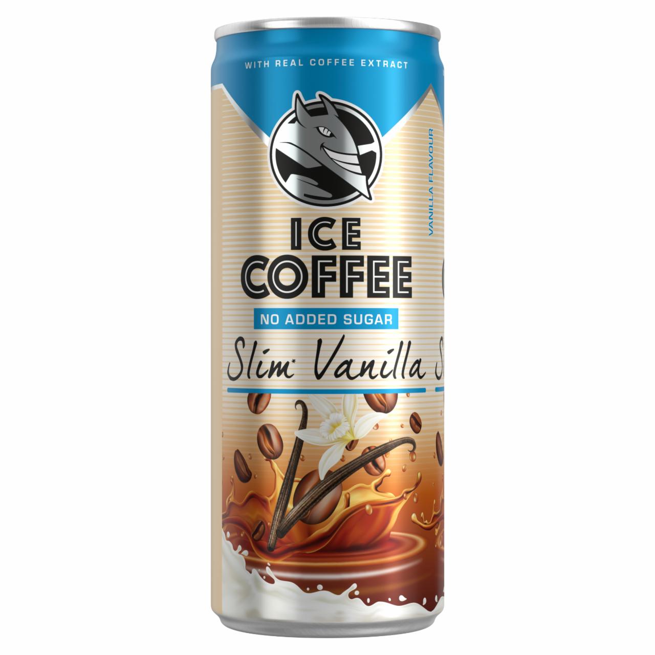 Képek - Ice Coffee Slim Vanilla UHT Bourbon vanília ízű ital tejjel, kávékivonattal és édesítőszerekkel 250