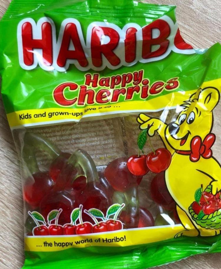 Képek - Haribo Happy Cherries gyümölcsízű gumicukorka 100 g