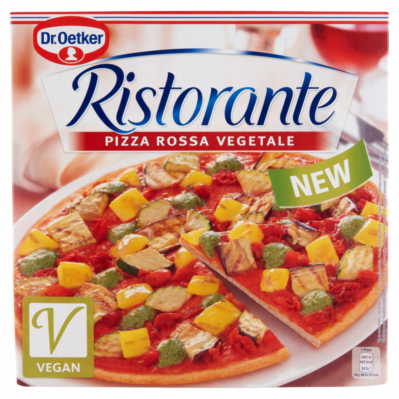 Képek - Dr. Oetker Ristorante Pizza Rossa Vegetale gyorsfagyasztott vegán pizza 335 g
