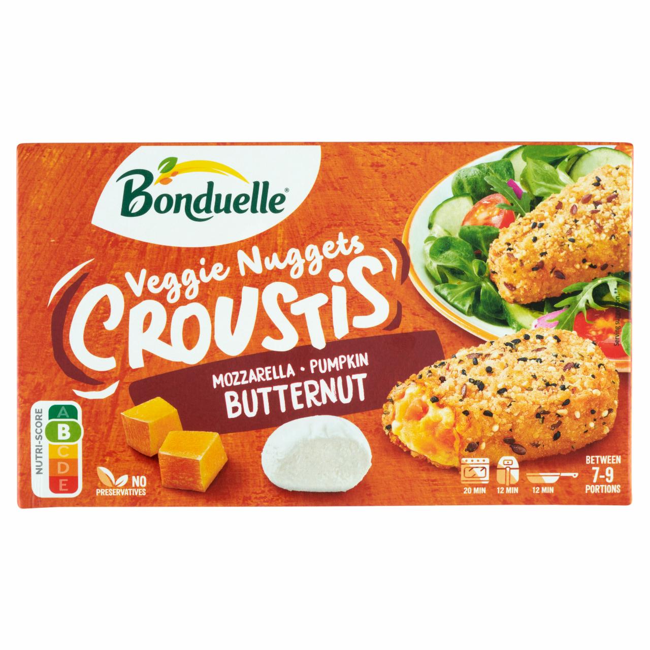 Képek - Bonduelle Veggie Nuggets gyorsfagyasztott panírozott és elősütött sajtos zöldségkorong 305 g