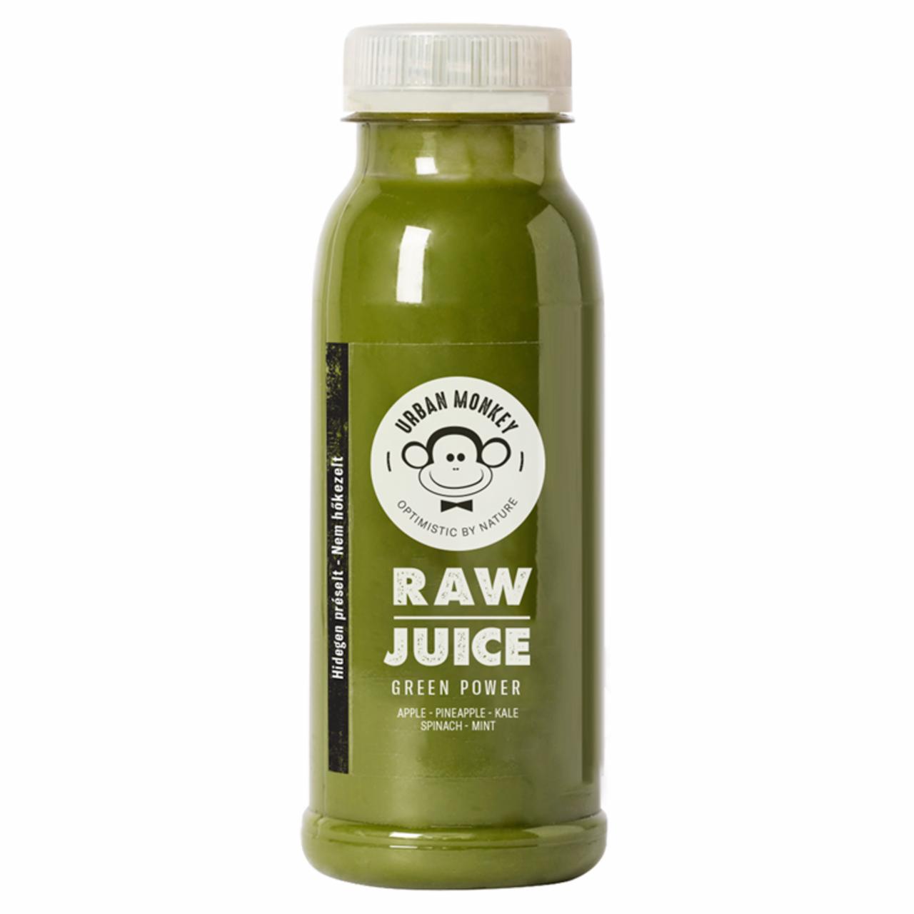 Képek - Urban Monkey Raw Juice Green Power vegyes gyümölcs- és zöldséglé 250 ml