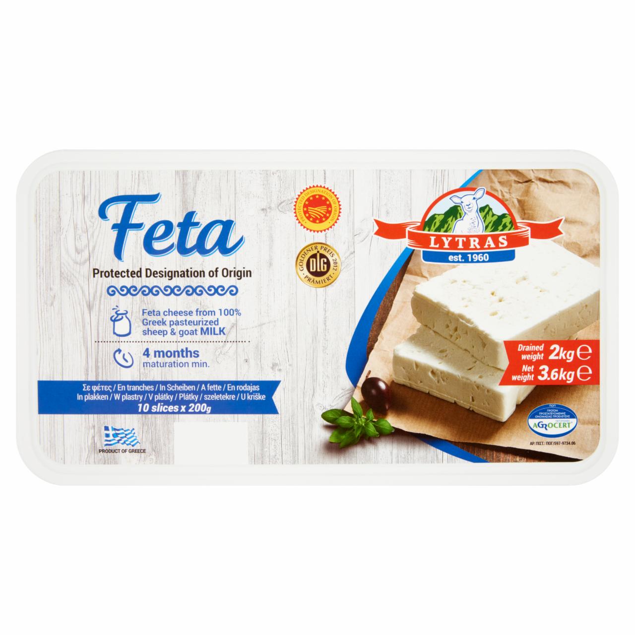 Képek - Lytras zsíros lágy feta sajt sós lében 2 kg