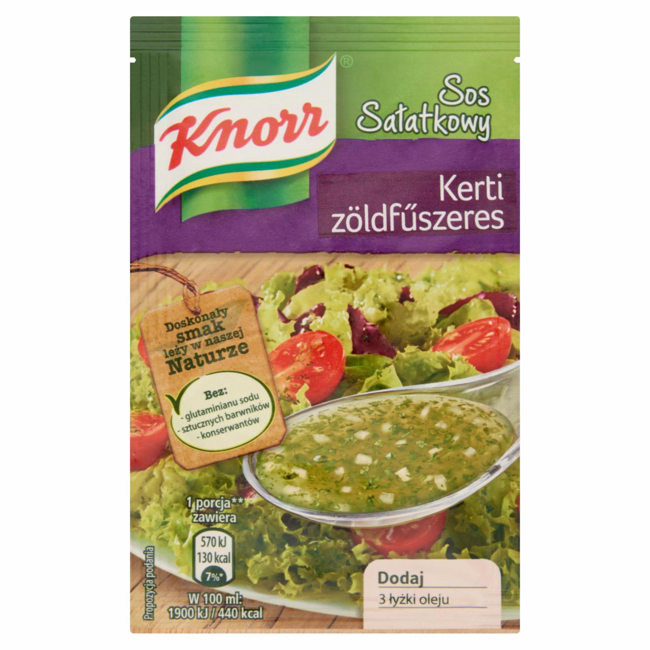 Képek - Knorr kerti zöldfűszeres salátaöntet por 9 g
