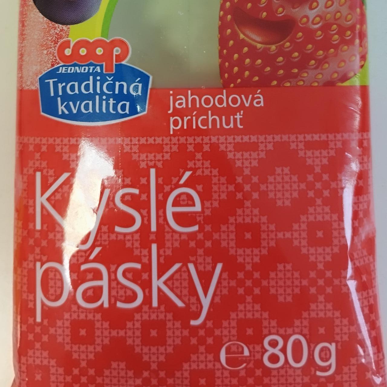 Képek - Jednota kyslé pásky Jahodová príchuť Coop