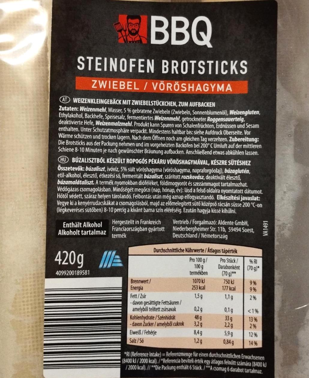 Képek - Steinofen Brotsticks Vöröshagymás BBQ