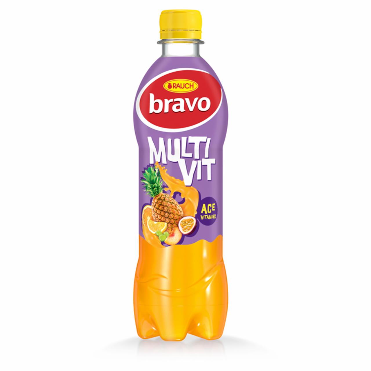 Képek - Rauch Bravo Multivit vegyes gyümölcsital cukorral és édesítőszerekkel, 10 vitaminnal 0,5 l