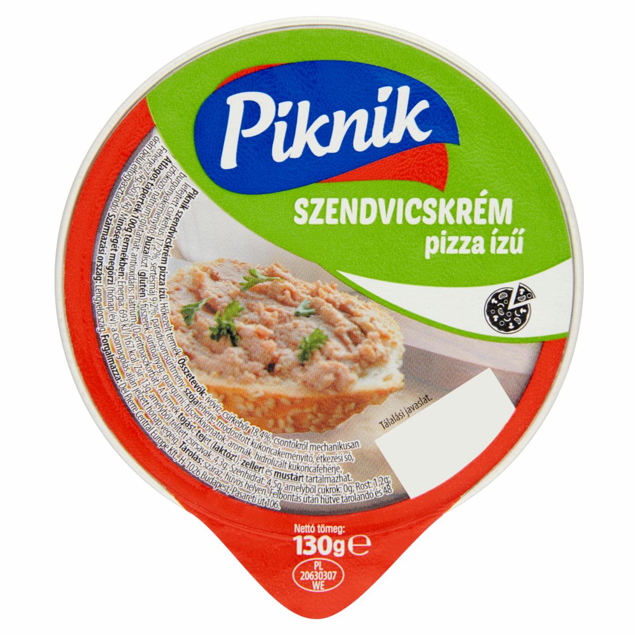 Képek - Piknik pizza ízű szendvicskrém 130 g