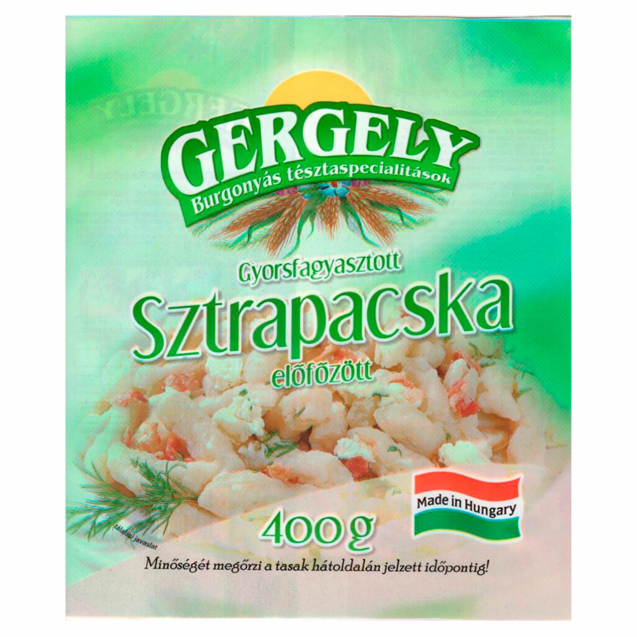 Képek - Gergely Burgonyás Tésztaspecialitások gyorsfagyasztott előfőzött sztrapacska 400 g