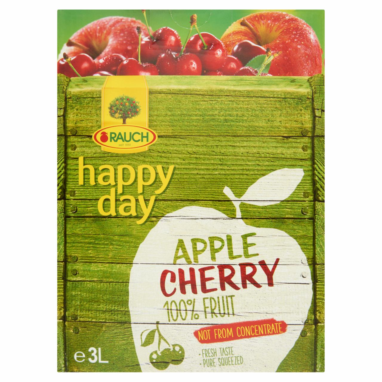 Képek - Rauch Happy Day 100% szűretlen alma-meggy vegyes gyümölcslé 3 l