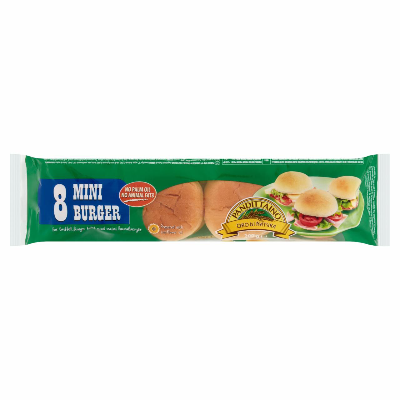 Képek - Pandittaino mini hamburger zsemle 8 db 200 g