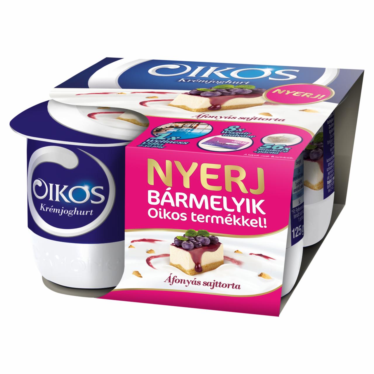 Képek - Danone Oikos Görög élőflórás áfonyás sajttorta ízű krémjoghurt 4 x 125 g