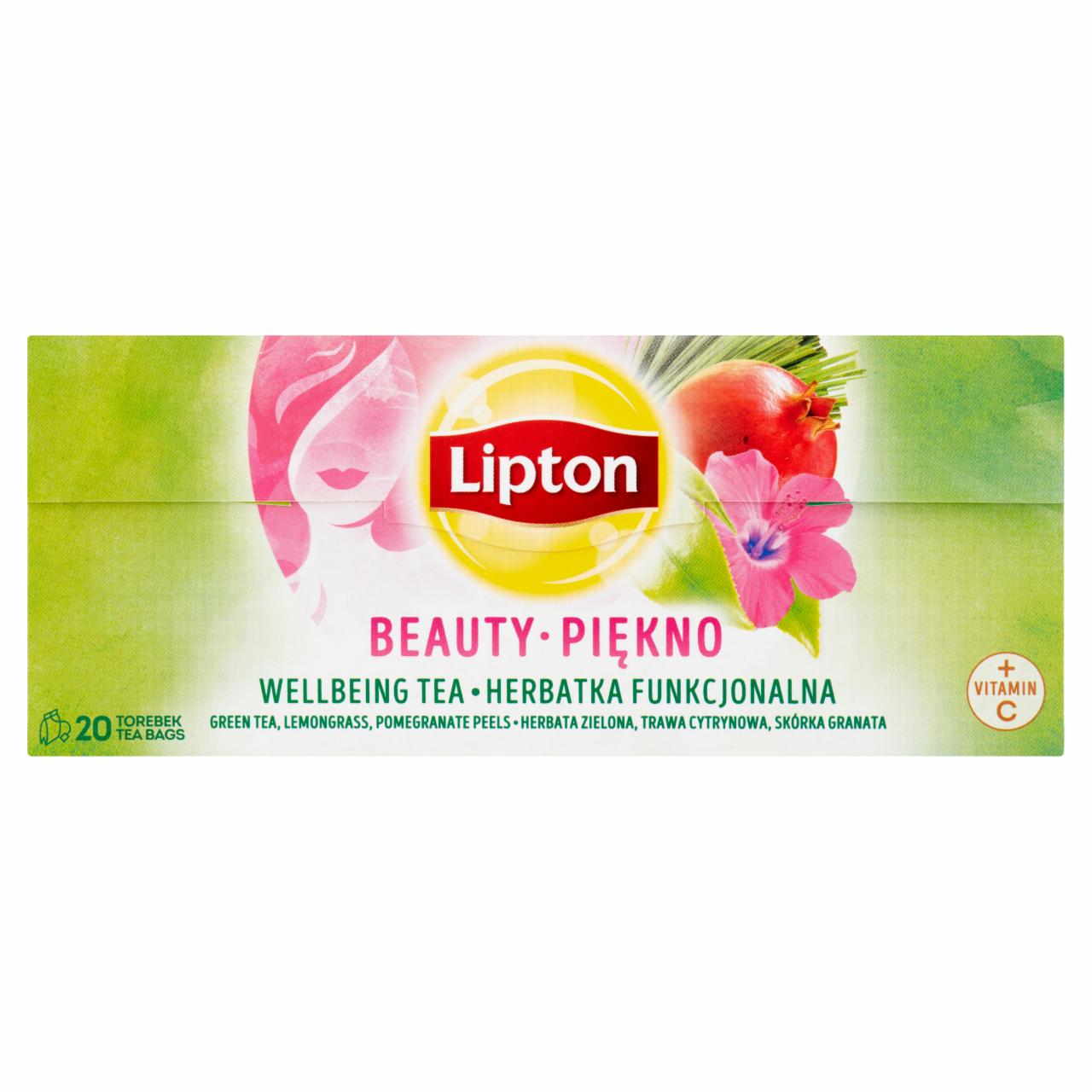 Képek - Lipton Beauty ízesített zöld tea és herbatea C-vitaminnal 20 filter