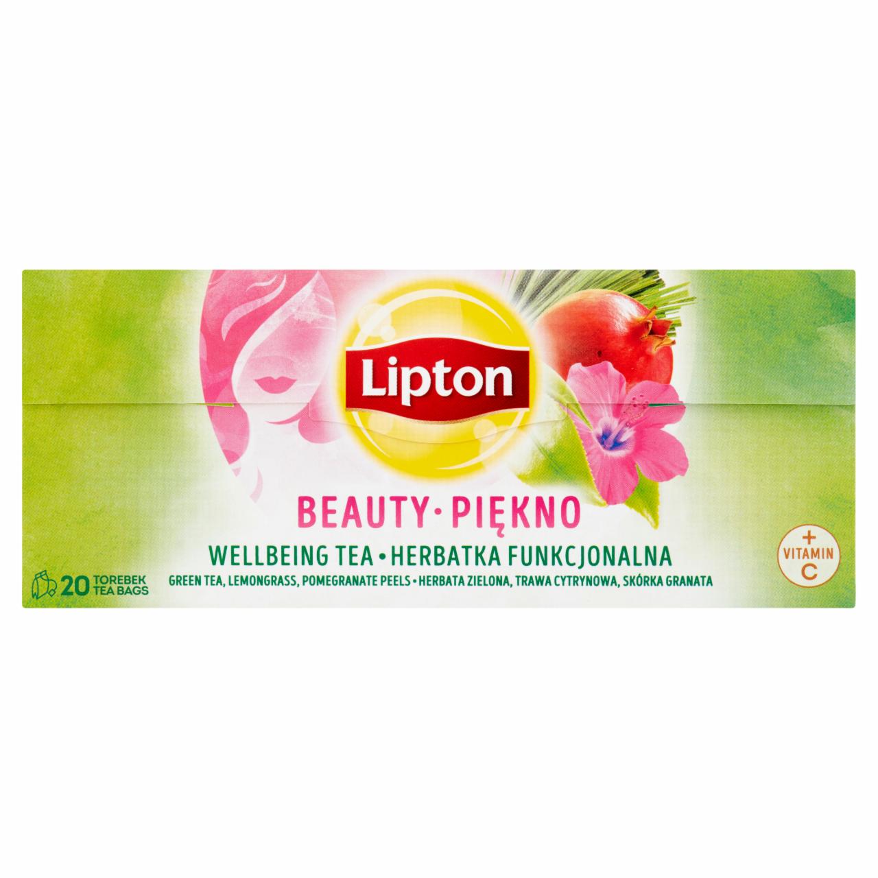 Képek - Lipton Beauty ízesített zöld tea és herbatea C-vitaminnal 20 filter