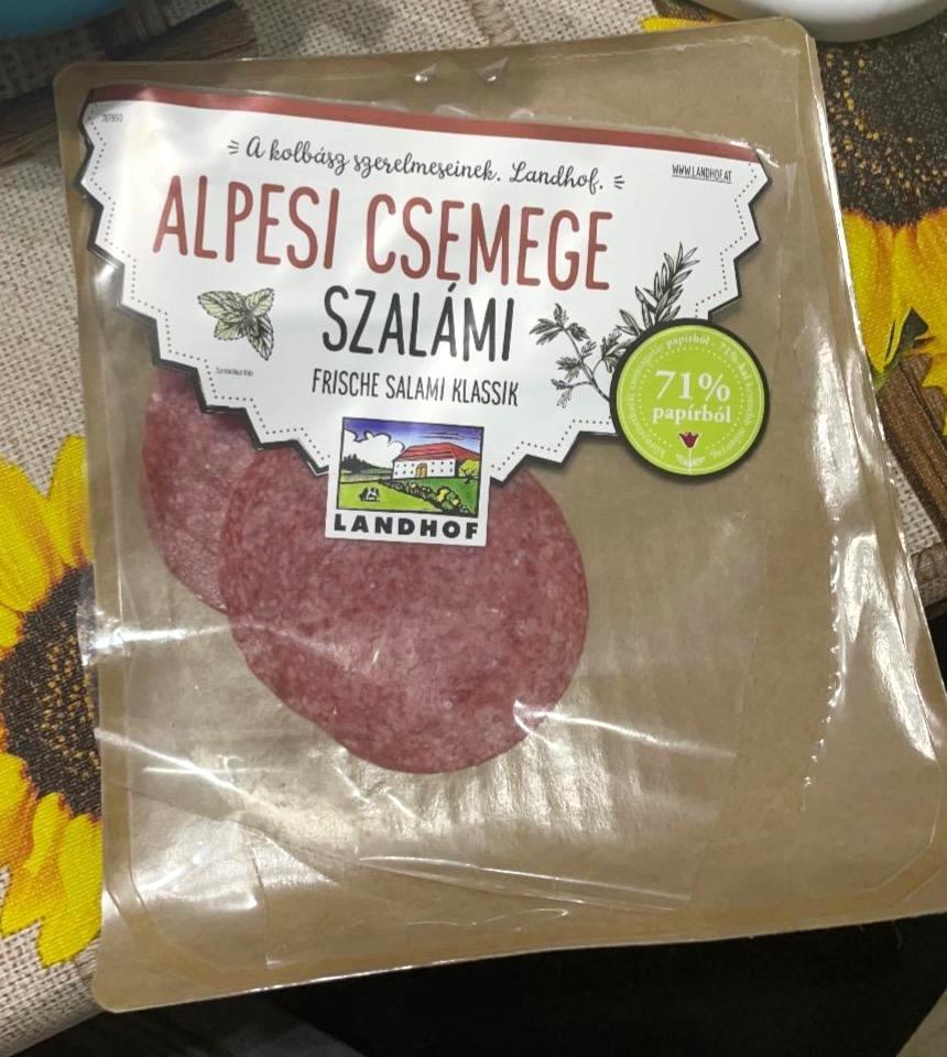 Képek - Szeletelt Alpesi csemege szalámi Landhof