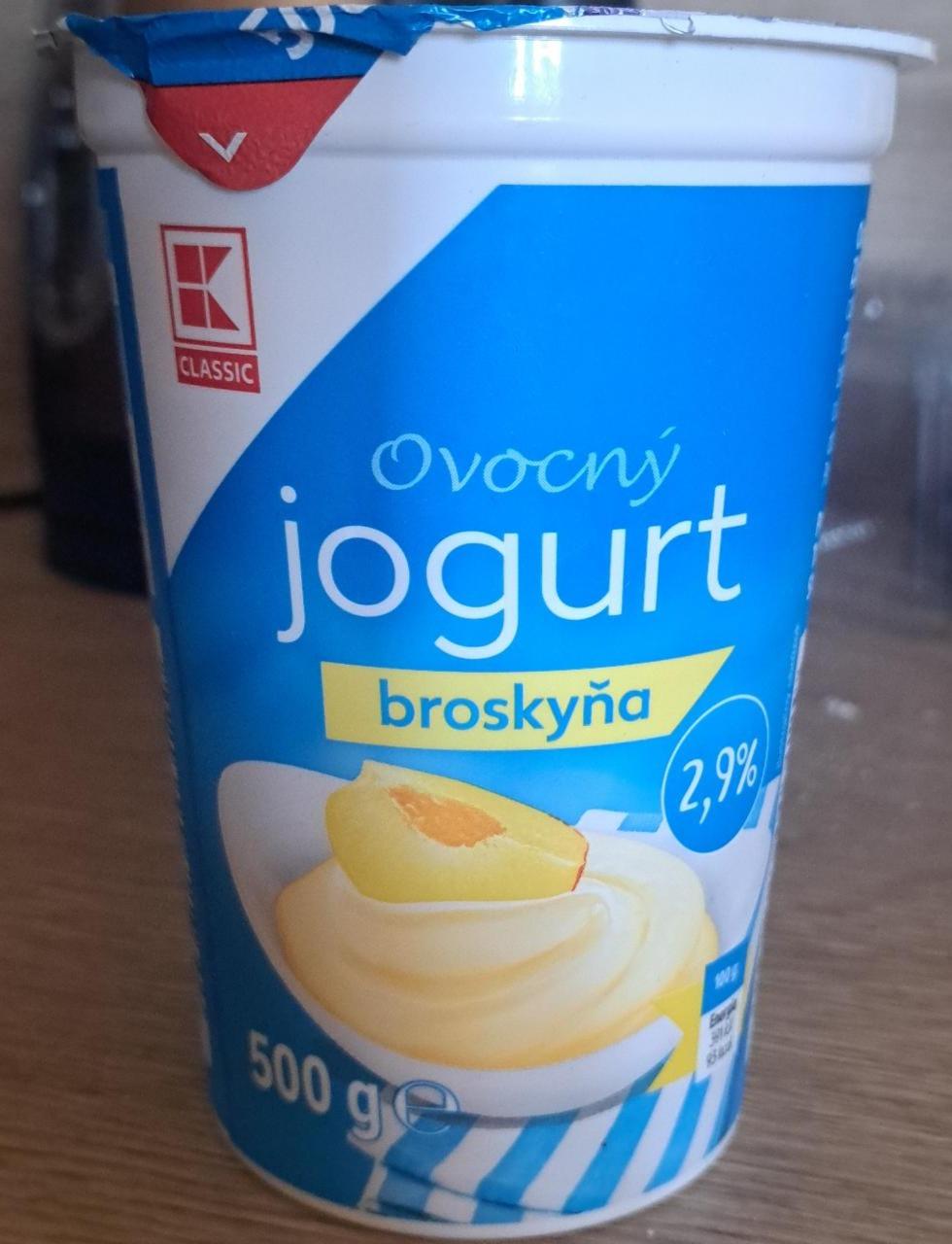 Képek - Ovocný jogurt broskyňa 2,9% K-Classic