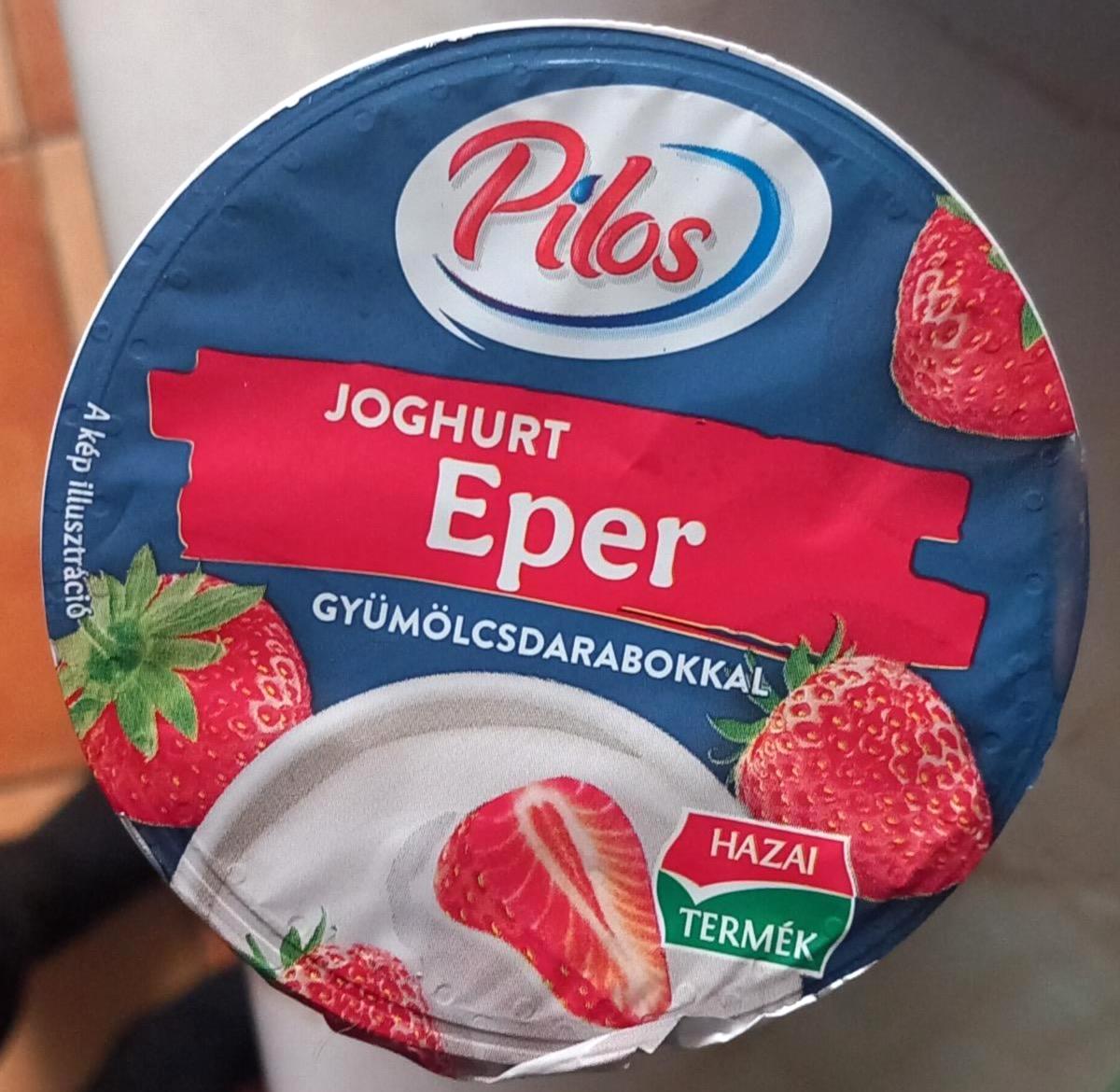 Képek - Epres joghurt gyümölcsdarabokkal Pilos