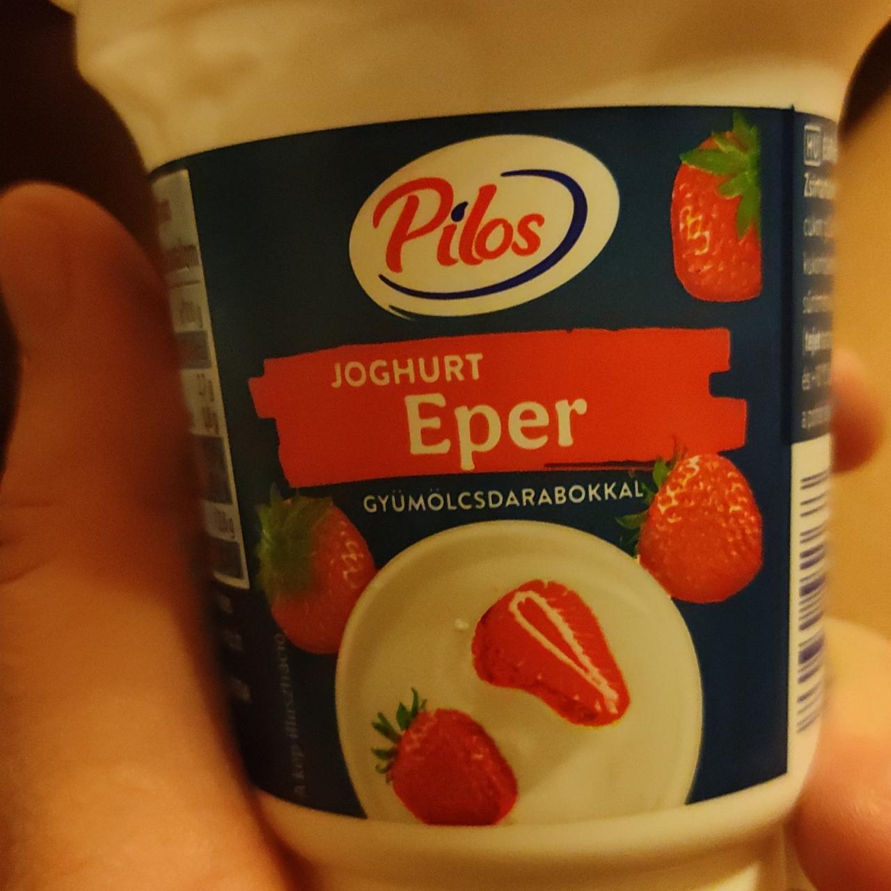 Képek - Epres joghurt gyümölcsdarabokkal Pilos