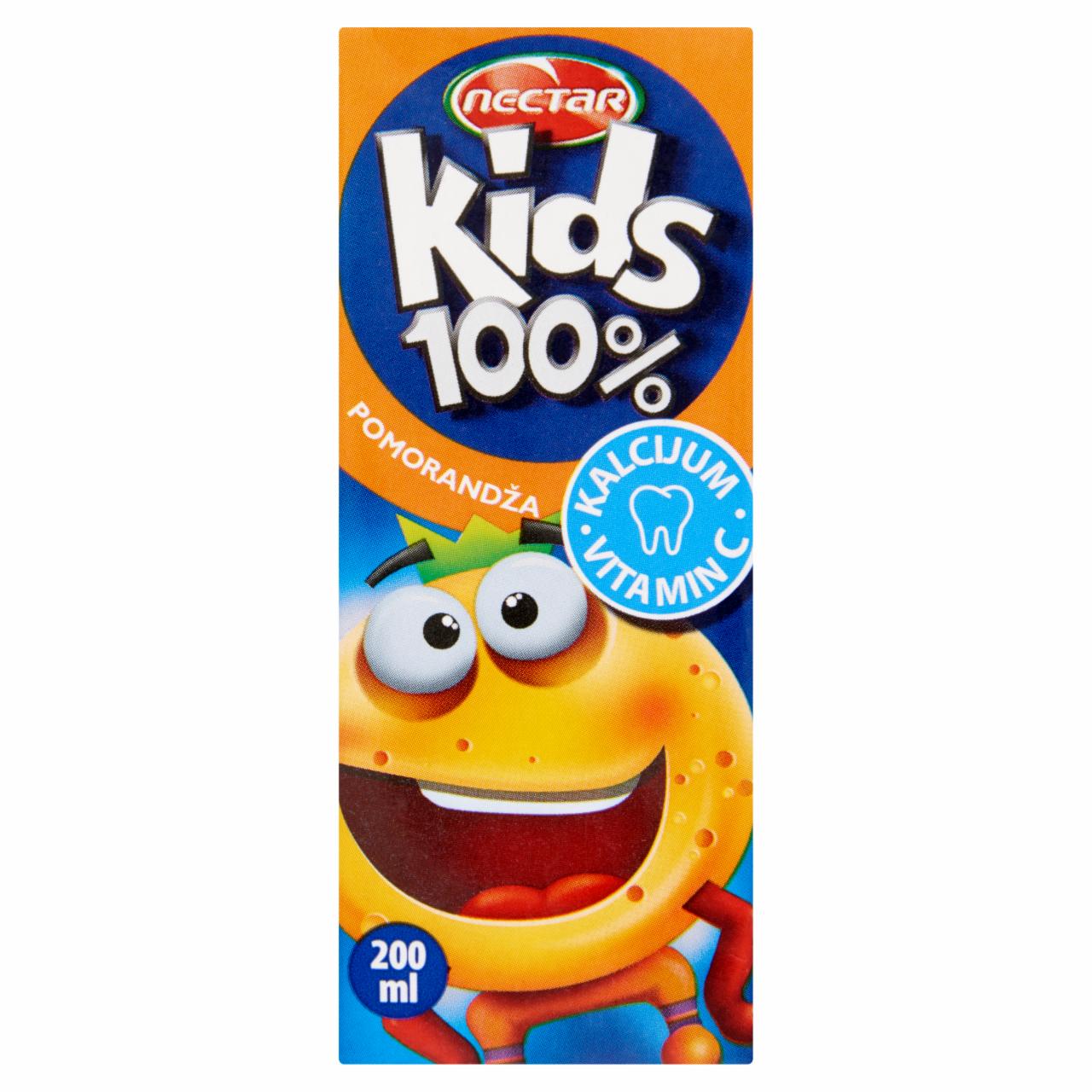 Képek - Nectar Kids 100% rostos narancslé hozzáadott kalciummal és C-vitaminnal 200 ml