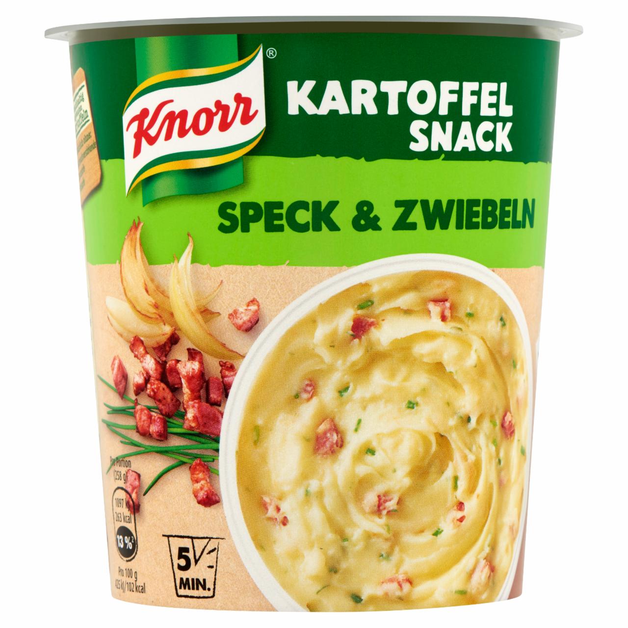 Képek - Knorr Snack szalonnás-hagymás krumplipüré 58 g