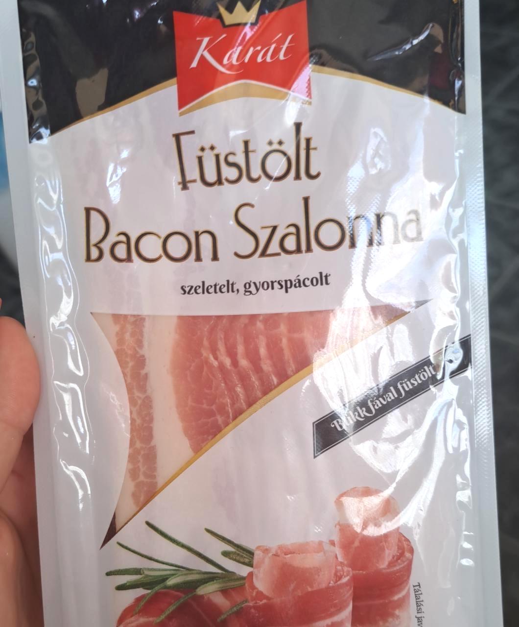 Képek - Füstölt bacon szalonna szeletelt Karát