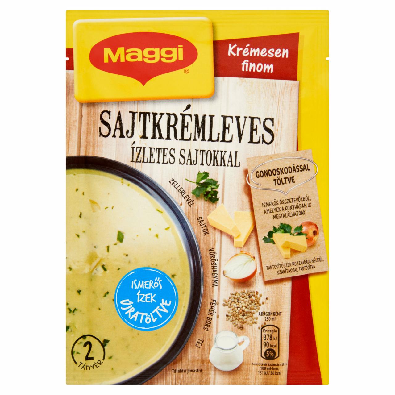 Képek - Maggi Sajtkrémleves ízletes sajtokkal 34 g