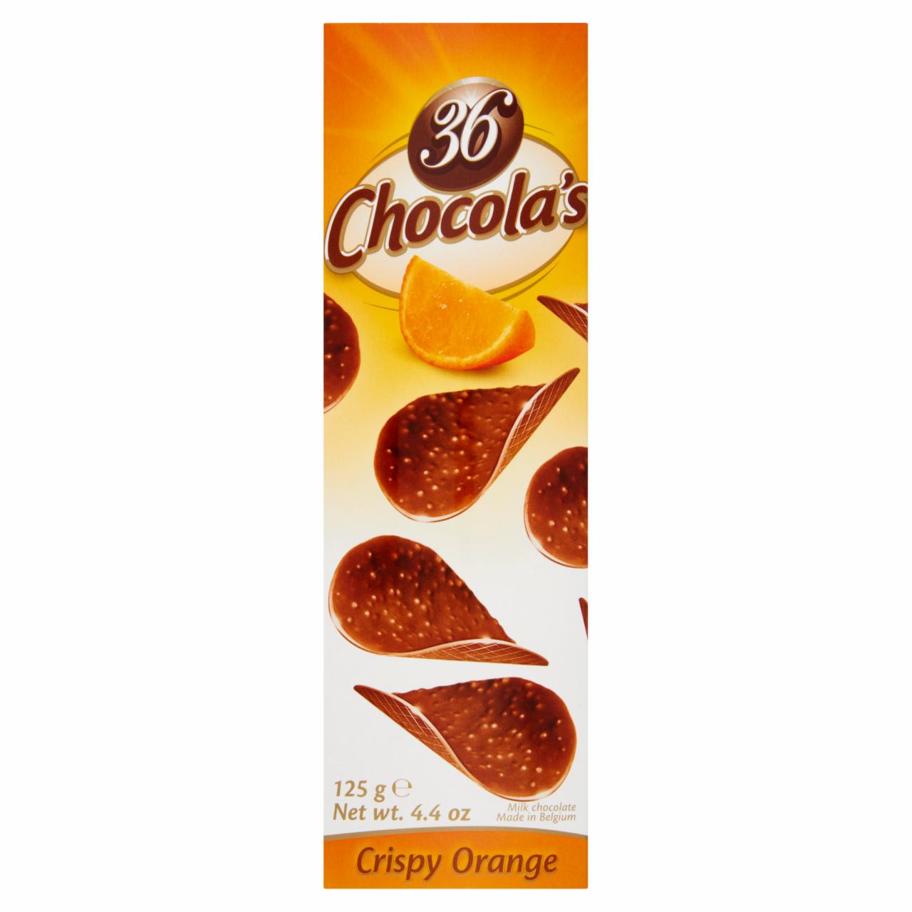 Képek - Hamlet 36 Chocola's Crispy Orange narancs ízesítésű tejcsokoládé puffasztott rizzsel 125 g