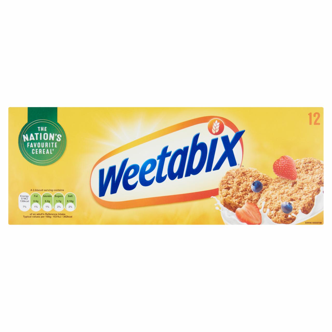 Képek - Weetabix keksz teljes kiőrlésű gabonafélékből 12 db 215 g