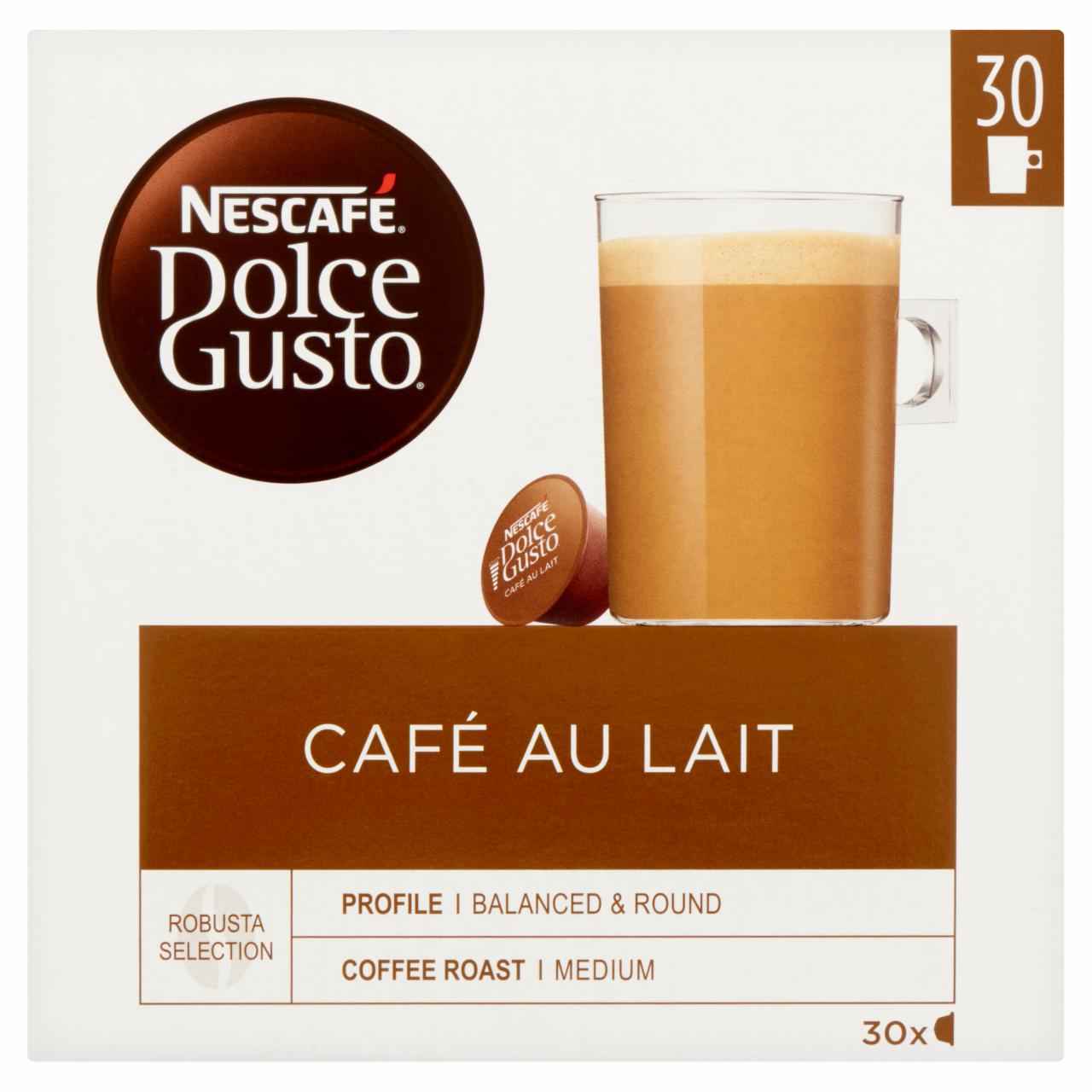 Képek - Nescafé Dolce Gusto Café au Lait tejes kávékapszula 30 db/30 csésze 300 g