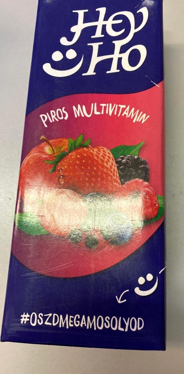 Képek - Hey-Ho Piros Multivitamin vegyes gyümölcsital cukorral, édesítőszerrel és 7 vitaminnal 1,5 l