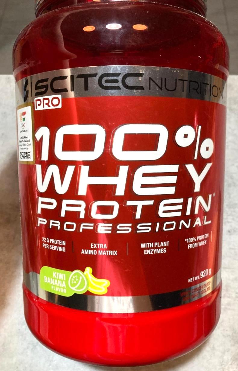 Képek - 100% Whey Protein Professional Kiwi és banán ízesítéssel Scitec Nutrition