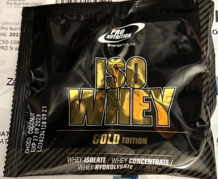 Képek - Iso Whey Gold Edition Choco Coconut Pro Nutrition