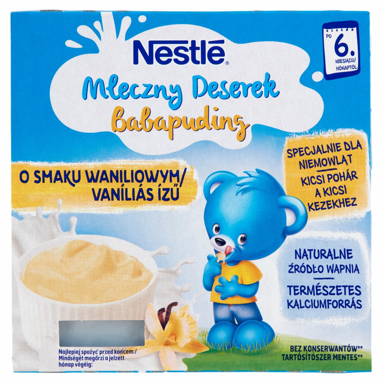 Képek - Nestlé vaníliás ízű babapuding 6 hónapos kortól 4 x 100 g (400 g)