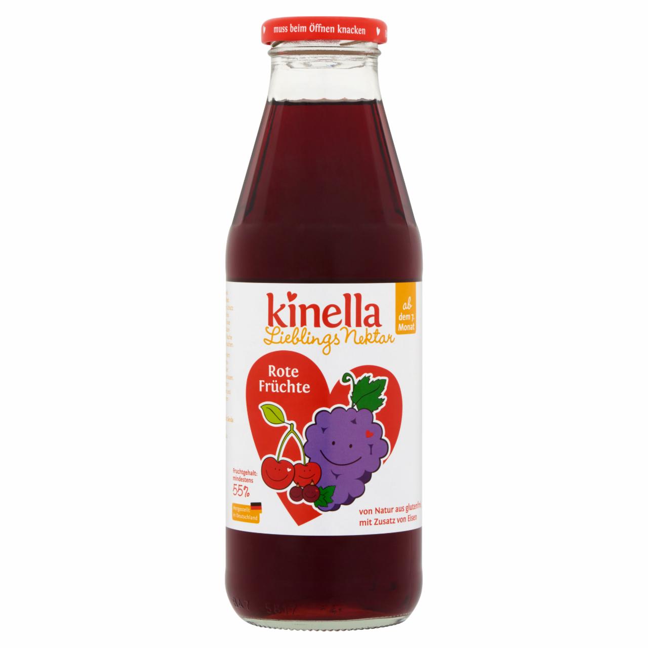 Képek - Kinella piros gyümölcsital 7hó 500 ml