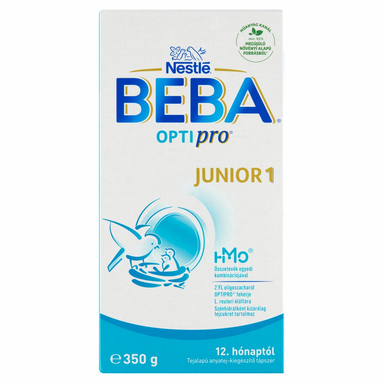 Képek - Beba Optipro Junior 1 tejalapú anyatej-kiegészítő tápszer 12. hónaptól 350 g
