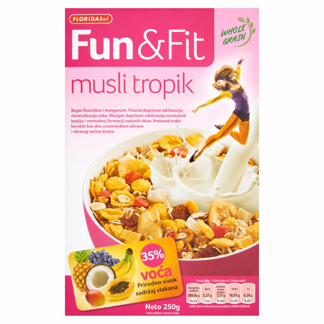 Képek - Fun&Fit trópusi gyümölcsös müzli 250 g