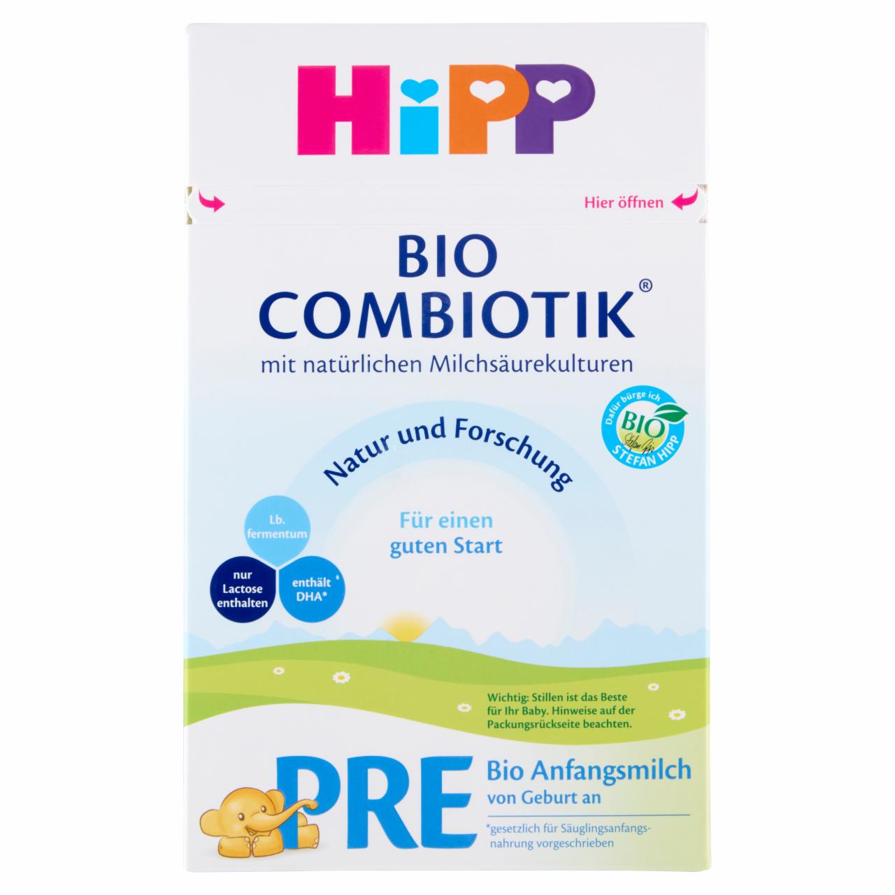 Képek - HiPP Pre BIO Combiotik tejalapú anyatej-helyettesítő tápszer újszülöttkortól 600 g