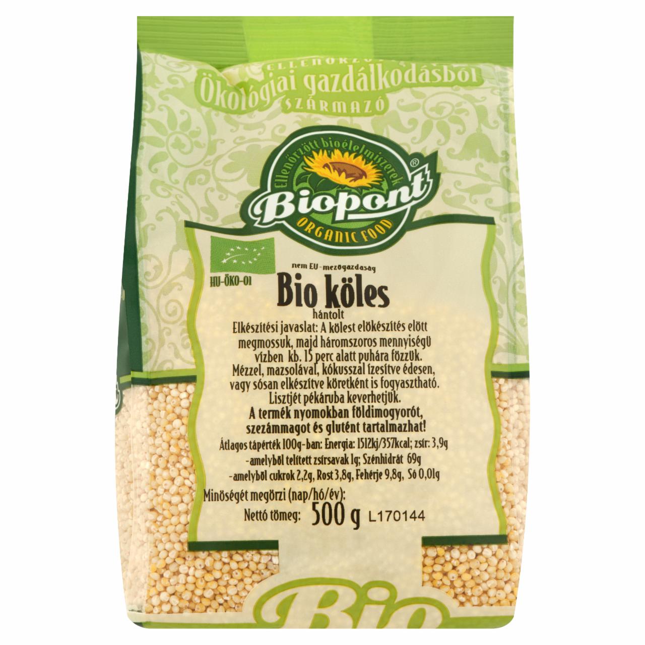 Képek - Biopont BIO hántolt köles 500 g