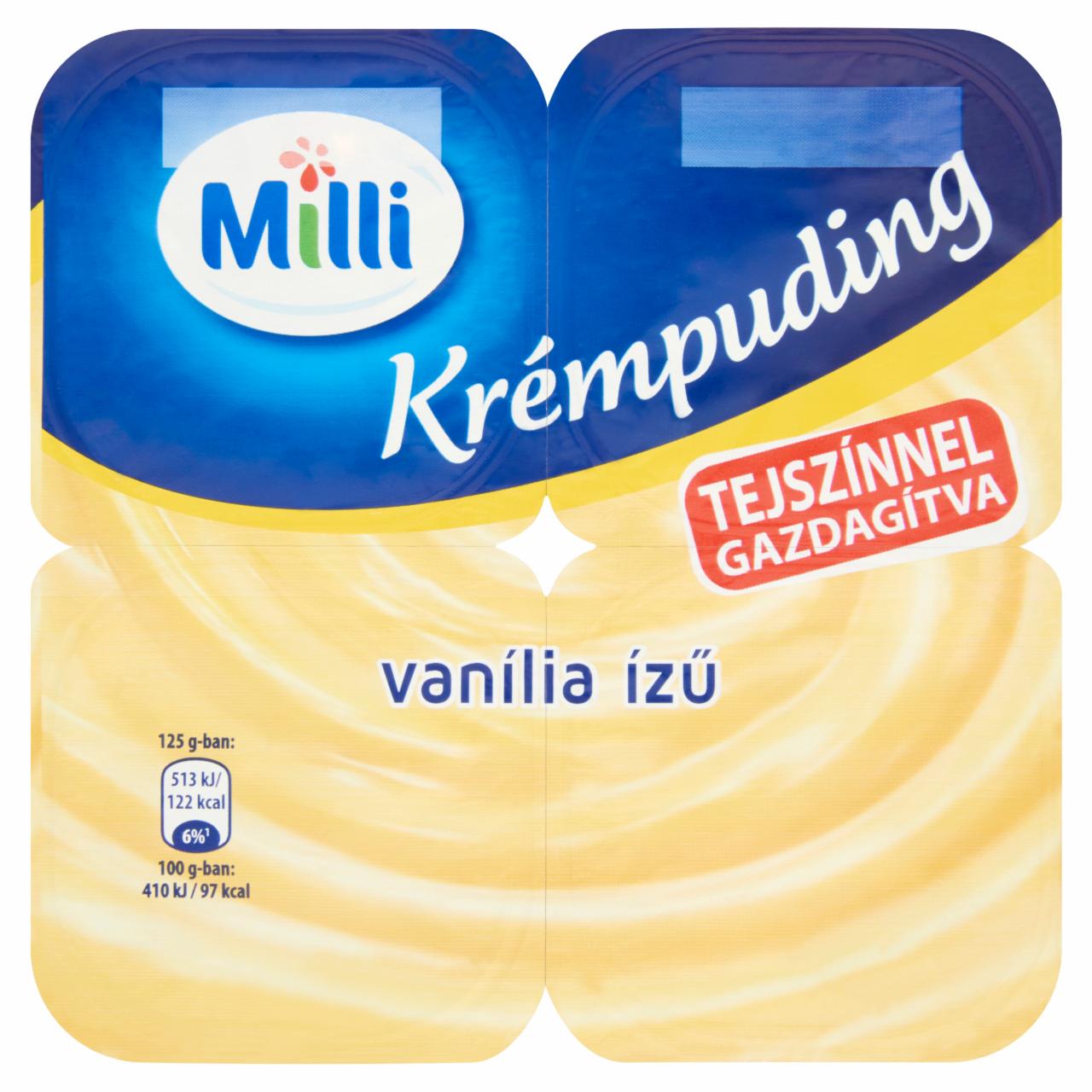 Képek - Milli vanília ízű krémpuding 500 g